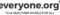 Everyone tagline black medium